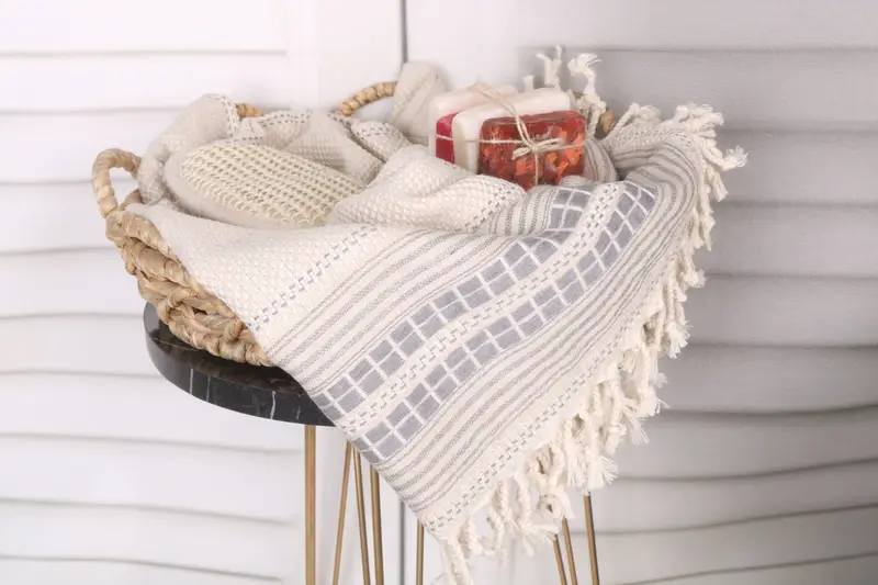 Personalized Gift, 68x40 Linen Striped Towel, Luxury towel, Fringed Turkish towel for poolside, Spa Gift, Bachelorette Party Gifts, Best Beach Towel - 2