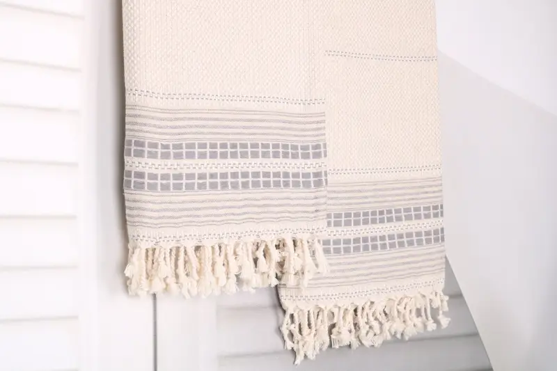 Personalized Gift, 68x40 Linen Striped Towel, Luxury towel, Fringed Turkish towel for poolside, Spa Gift, Bachelorette Party Gifts, Best Beach Towel - 8