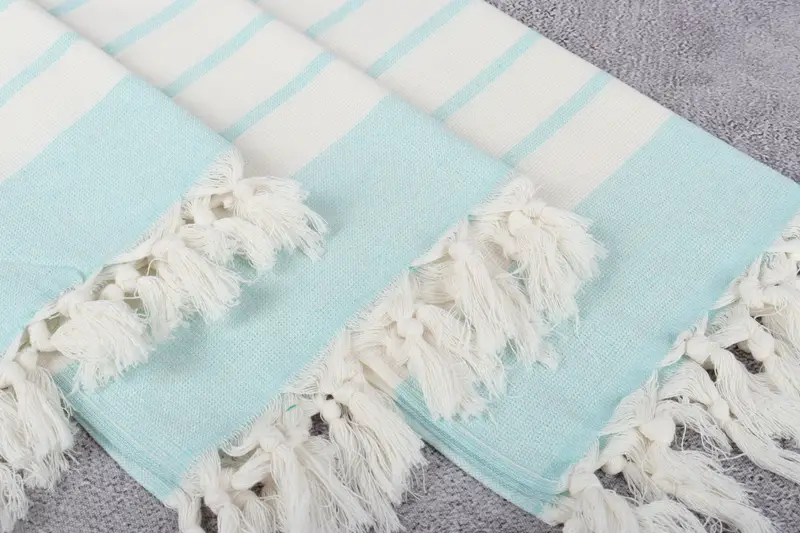 Wedding Gift Kitchen Towel, Monogrammed Hand Towel, Embroidery Towels, Personalized Hand Towel, 36x18 Cotton Striped Towel, Personalized Dish Towel - 5