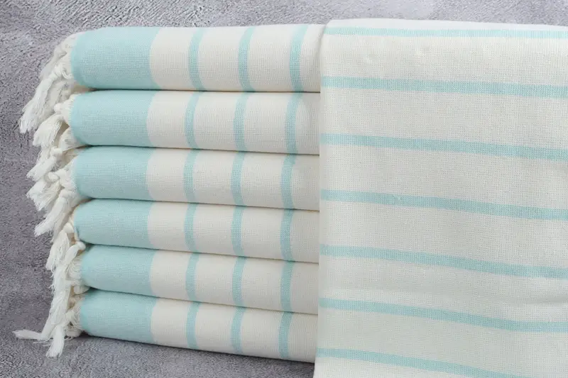 Wedding Gift Kitchen Towel, Monogrammed Hand Towel, Embroidery Towels, Personalized Hand Towel, 36x18 Cotton Striped Towel, Personalized Dish Towel - 1