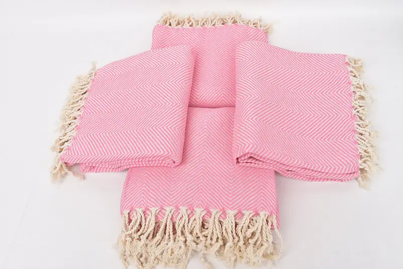 Personalized Bridesmaid Gift, 70x40 Cotton Herringbone Towel, Beach Towel Bulk, Christmas Favors, Hammam Towel USA, Bachelor Gifts, Beach Size Towel - 6