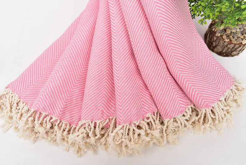 Personalized Bridesmaid Gift, 70x40 Cotton Herringbone Towel, Beach Towel Bulk, Christmas Favors, Hammam Towel USA, Bachelor Gifts, Beach Size Towel - 4