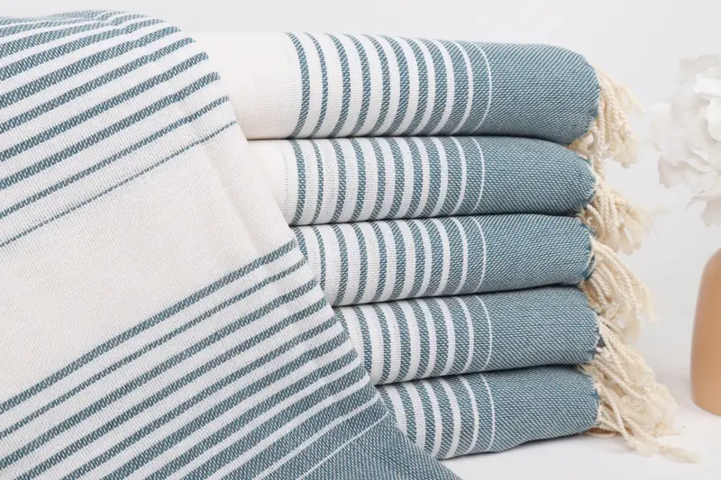 Wedding Favors, 60x38 Cotton Striped Towel, Valentines Gift, Organic cotton Turkish peshtemal towel, Personalized Gift, Absorbent Turkish towel - 1