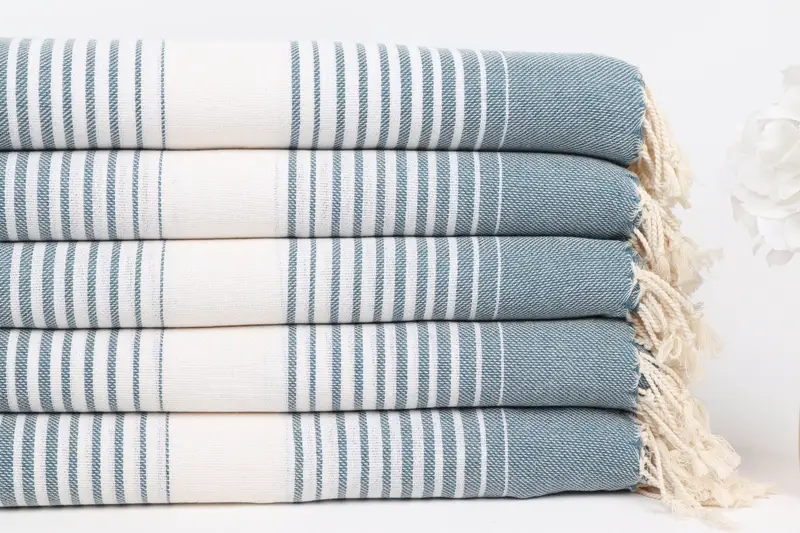 Wedding Favors, 60x38 Cotton Striped Towel, Valentines Gift, Organic cotton Turkish peshtemal towel, Personalized Gift, Absorbent Turkish towel - 3