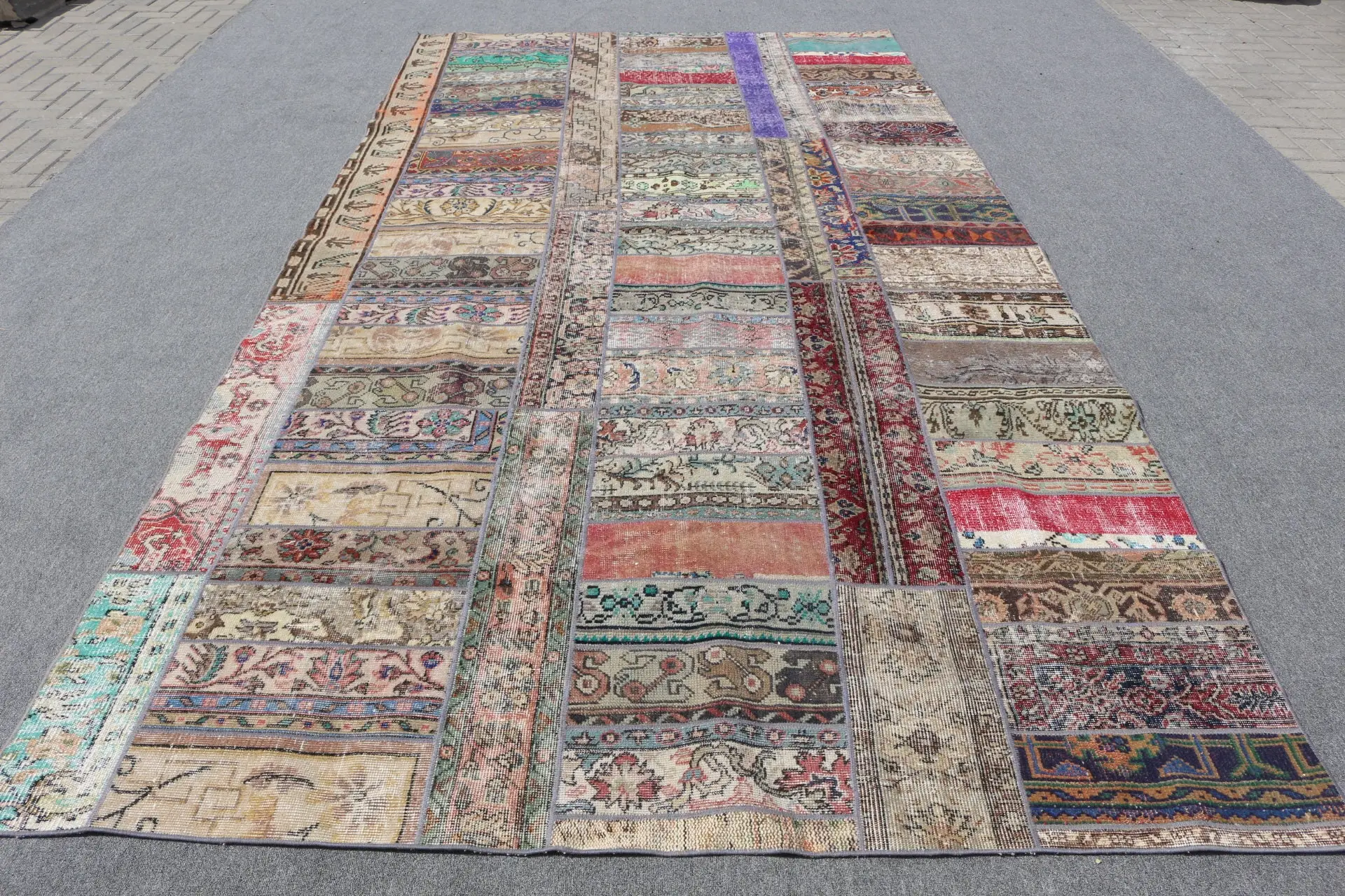 6.5x12.4 ft Turkish Rug, Oversize Vintage Rug, Red Oriental Rug - 1