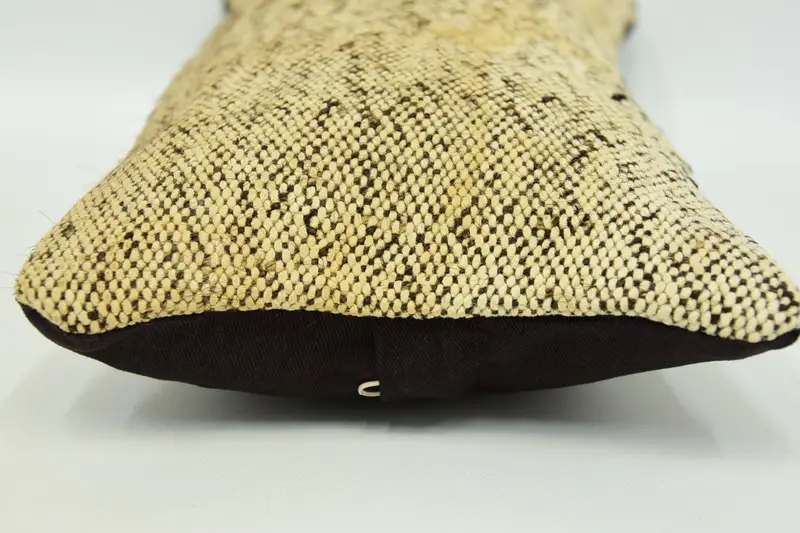 Boho Chic Pillow Cover, Pillow Cover, 8x16 Beige Cushion, Kilim Pillow Cover, Vintage Pillow, Vintage Kilim Throw Pillow - 5