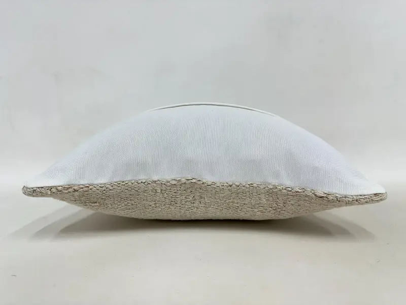 Turkish Pillow, Interior Designer Pillow, Cushion, Bolster Cushion Case, Vintage Pillow Sham, Ethnical Kilim Rug Pillow, 16x16 Beige Pillow Sham - 7
