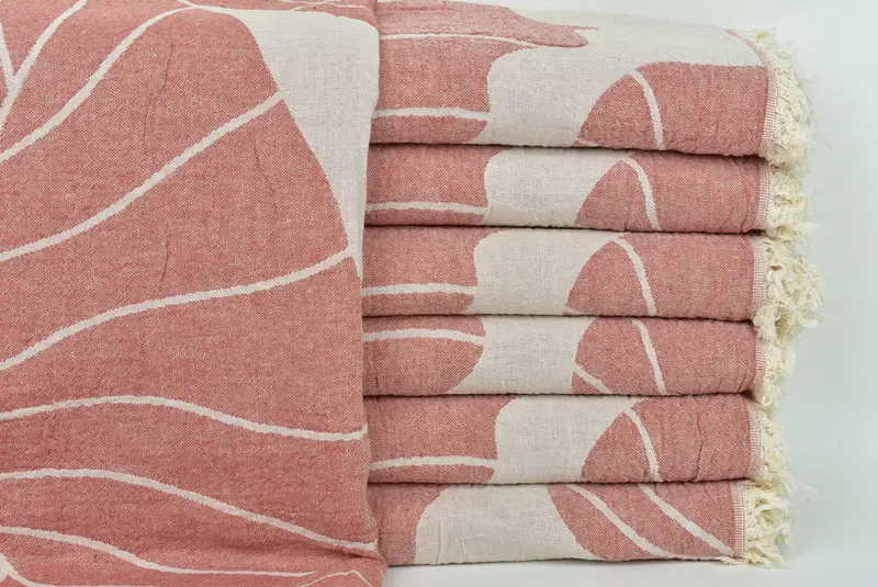 Organic towel, 68x40 Cotton Floral Patterned Towel, Gift Boxes Towel, Girls Weekend Getaways Ideas, Personalized Gifts, Wedding Gifts Towel - 2