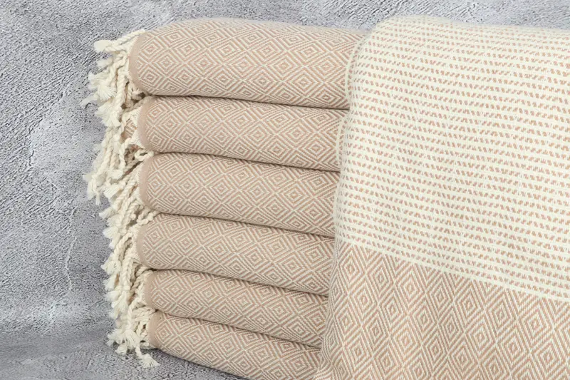 Turkish bath towel, Valentines Day Gift For Him, Cotton towel, Quick-dry towel, Thin and lightweight Turkish peshtemal, 70x40 Cotton Chevron Towel - 1