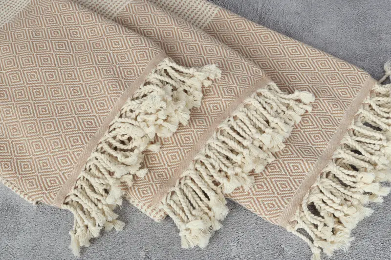 Turkish bath towel, Valentines Day Gift For Him, Cotton towel, Quick-dry towel, Thin and lightweight Turkish peshtemal, 70x40 Cotton Chevron Towel - 5
