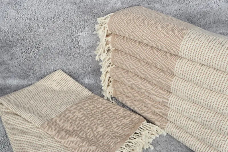 Turkish bath towel, Valentines Day Gift For Him, Cotton towel, Quick-dry towel, Thin and lightweight Turkish peshtemal, 70x40 Cotton Chevron Towel - 2