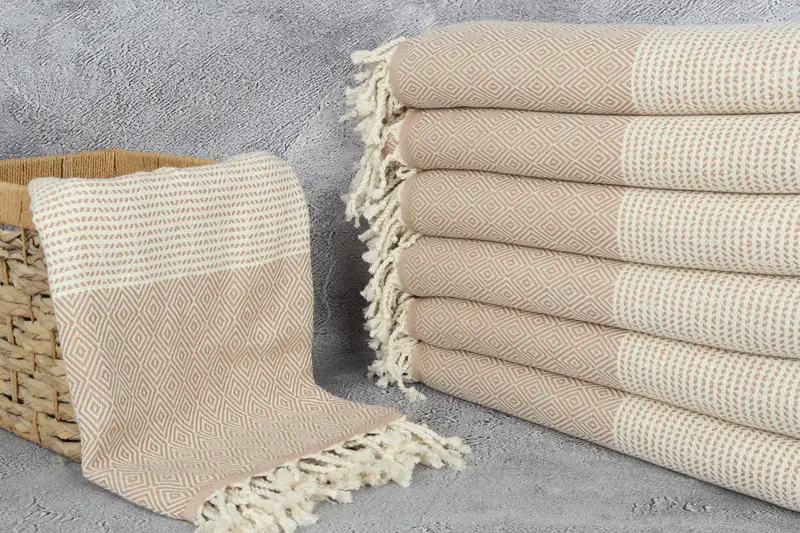 Turkish bath towel, Valentines Day Gift For Him, Cotton towel, Quick-dry towel, Thin and lightweight Turkish peshtemal, 70x40 Cotton Chevron Towel - 3