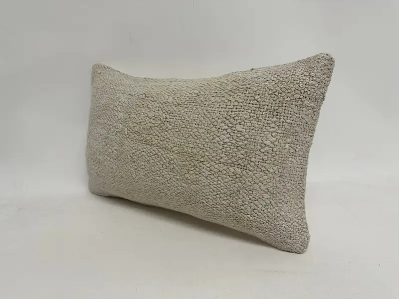 Home Decor Pillow, 12x20 White Pillow, Cushion Case, Accent Throw Pillow Case, Cozy Throw Cushion Cover, Gift Pillow, Vintage Pillow - 4