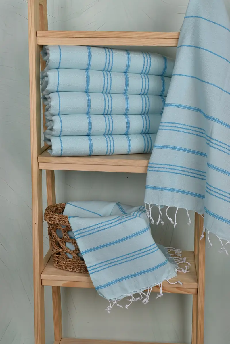 Personalized Dish Towel, 40x24 Cotton Striped Towel, Gym Towel, Turkish Towel Hand Towel, Engagement Gift, Custom Wedding Gifts, Turkish Hand Towel - 3