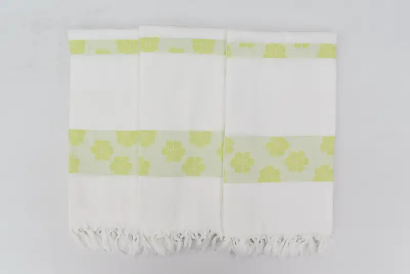 Personalized Turkish Towel, Spa Towel, 70x40 Cotton Daisy Design Towel, Absorbent Turkish towel, Embroidery Towels, Organic Turkish towel - 6