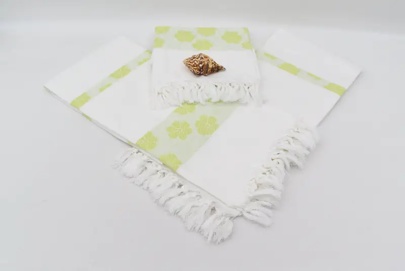 Personalized Turkish Towel, Spa Towel, 70x40 Cotton Daisy Design Towel, Absorbent Turkish towel, Embroidery Towels, Organic Turkish towel - 8