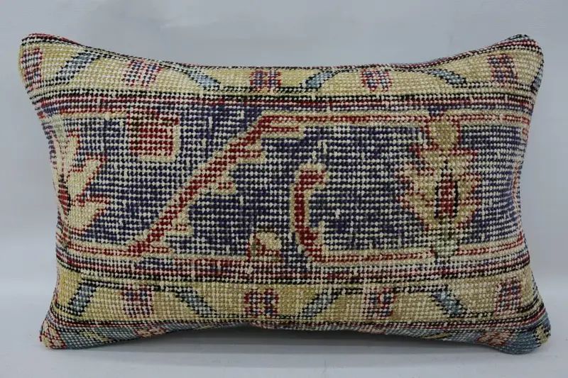 Throw Beige Pillow Sham, 12x20 inch Patio Moroccan Hostess Gift Cushion Cover - 1