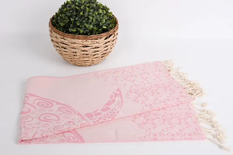 Personalisiertes Handtuch, Sonderhandtuch, Spa -Handtuch, Sommergeschenk, 36x18 Baumwolle Carretta gemustertes Handtuch, handgefertigtes Geschenk, türkisches Handtuch Handtuch - 4