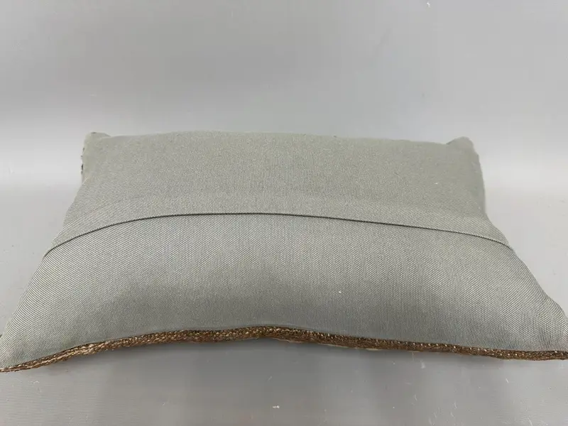 Outdoor Bolster Pillow Cover, Turkish Pillow, Christmas Pillow, Pillow, Handmade Kilim Cushion, 12x20 Beige Pillow Sham, Vintage Kilim Throw Pillow - 7