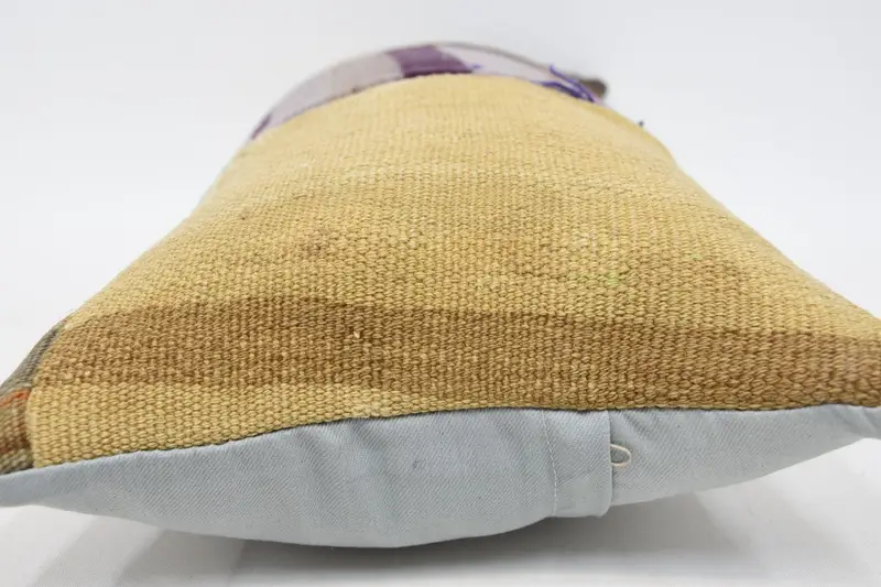 Geometric Embroidered Pillow, 12x24 Inches Decorative Pillow - 5
