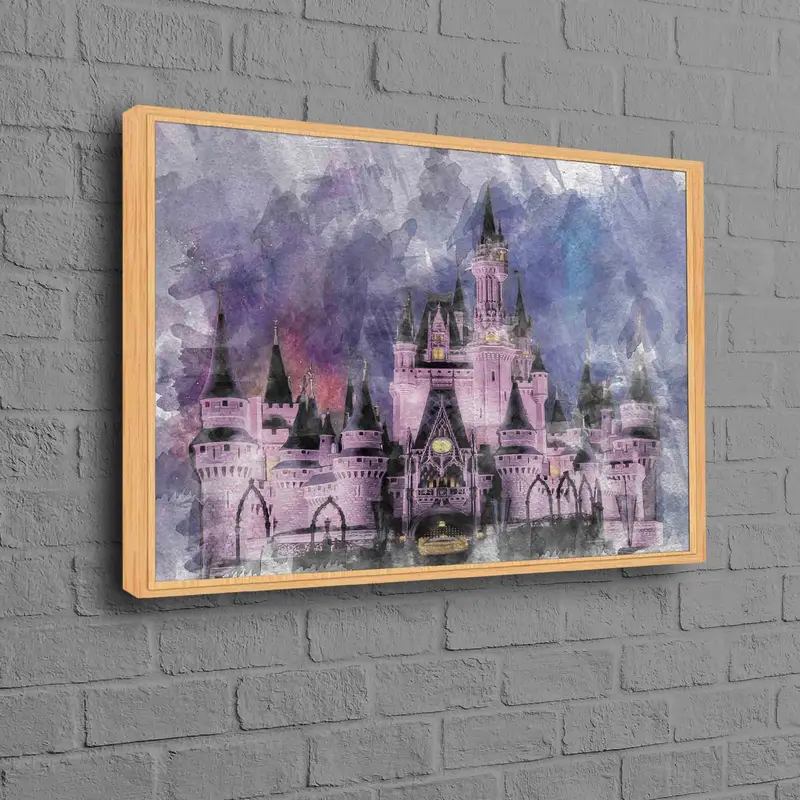 Enchanting Cinderella Castle Canvas for Disney Lovers