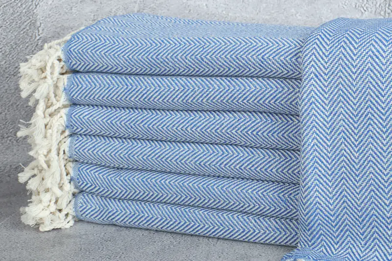 Handmade Turkish hammam towel, Beach Towel Gift, Monogrammed Beach Towel, Birthday Gift, Quick-dry peshtemal, 70x40 Cotton Herringbone Towel - 1