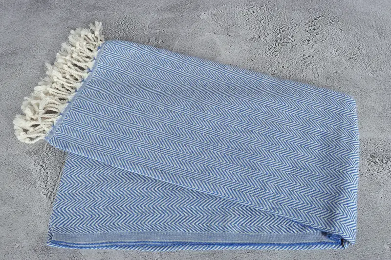 Handmade Turkish hammam towel, Beach Towel Gift, Monogrammed Beach Towel, Birthday Gift, Quick-dry peshtemal, 70x40 Cotton Herringbone Towel - 6