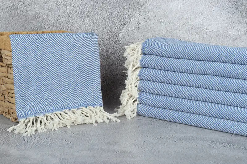 Handmade Turkish hammam towel, Beach Towel Gift, Monogrammed Beach Towel, Birthday Gift, Quick-dry peshtemal, 70x40 Cotton Herringbone Towel - 3