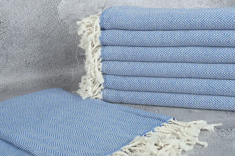 Handmade Turkish hammam towel, Beach Towel Gift, Monogrammed Beach Towel, Birthday Gift, Quick-dry peshtemal, 70x40 Cotton Herringbone Towel - 2