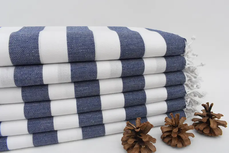 Bachelorette Gifts, Sand-resistant towel, Travel Towel, Personalized Turkish Towel, Personalized Wedding Gift For Couple, 70x40 Cotton Striped Towel - 2