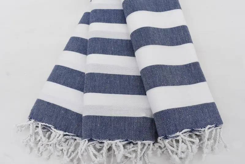 Bachelorette Gifts, Sand-resistant towel, Travel Towel, Personalized Turkish Towel, Personalized Wedding Gift For Couple, 70x40 Cotton Striped Towel - 3
