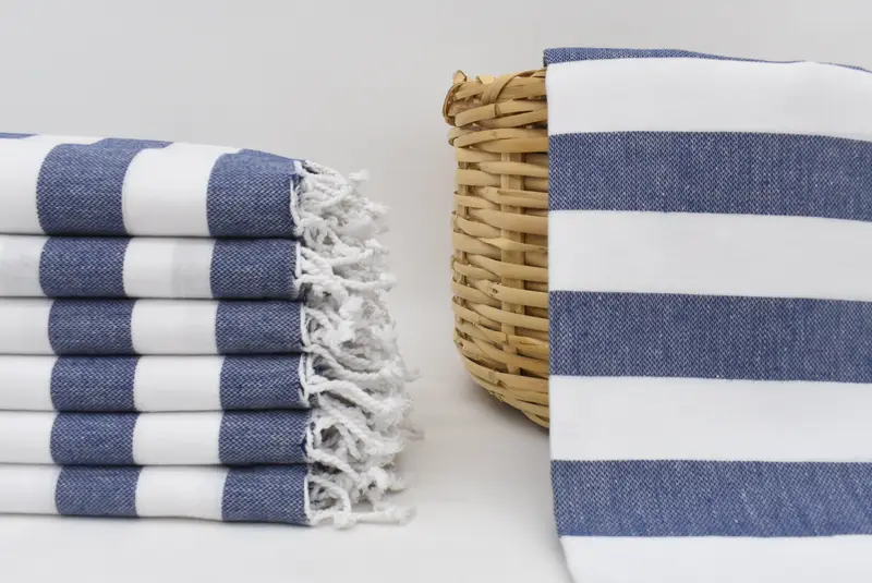 Bachelorette Gifts, Sand-resistant towel, Travel Towel, Personalized Turkish Towel, Personalized Wedding Gift For Couple, 70x40 Cotton Striped Towel - 1