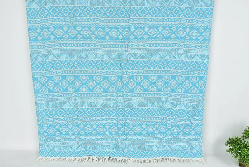 Halloween Gifts, Wedding Favors, Summer Towel, Wedding Gift, Luxury Beach Towel, Absorbent towel, 68x36 Cotton Geometric Towel, Bridesmaid Towel - 7
