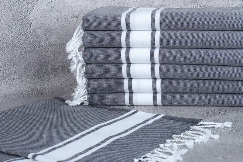 Bachelor Gift, Personalized Kitchen Towel, Monogram Kitchen Towel, 36x24 Cotton Striped Towel, Small Bath Towels, Personalized Home Gift Wedding - 2