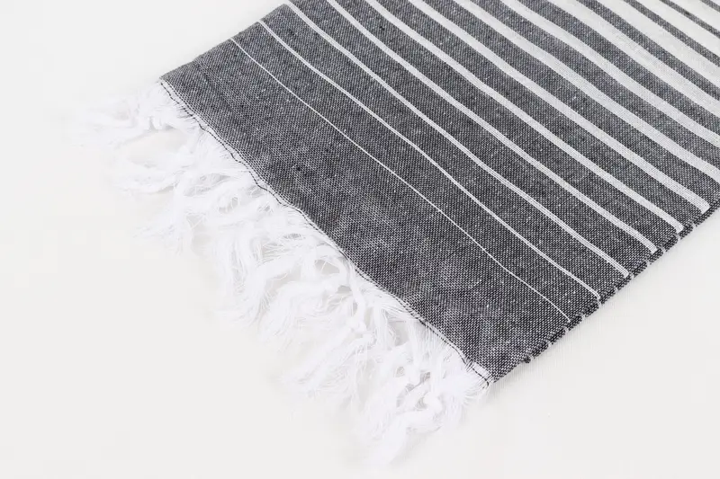 Gifts For Him, Eco-Friendly Turkish Towel, Luxury Turkish Bath Towel, Custom Wedding Gift, Thin towel, 70x40 Cotton Striped Towel, Bathroom Towel - 7