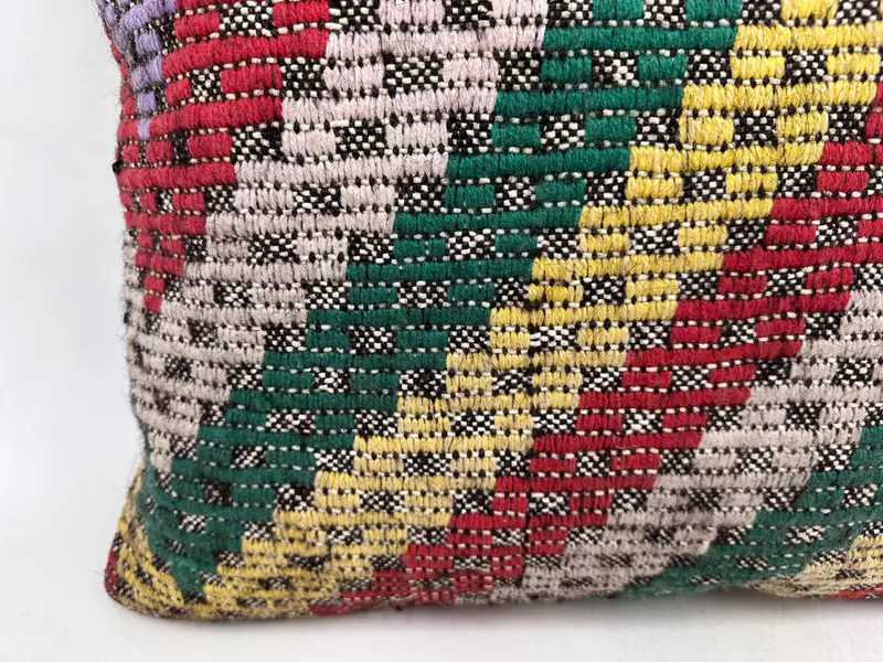 24x24 Green Pillow Sham, Art Deco Pillow Sham, Gift Pillow, Patio Cushion Case, Vintage Pillow, Outdoor Pillow Sham, Pillow, Turkish Kilim Pillow - 2