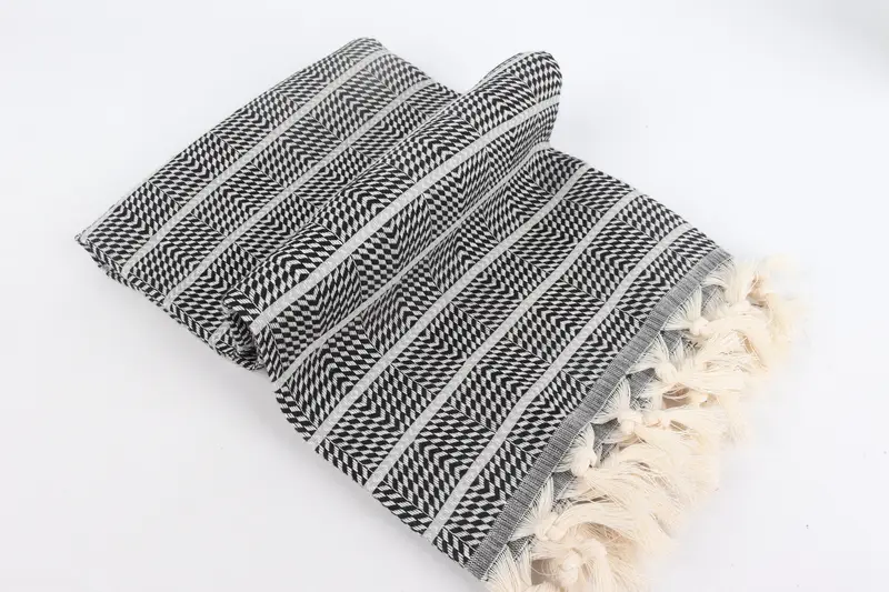 Custom Beach Towel, Gift For Him, Family Gift Basket, 70x40 Cotton Striped Towel, Handmade Turkish Towel, Maid Of Honor Gift, Custom Wedding Gift - 6