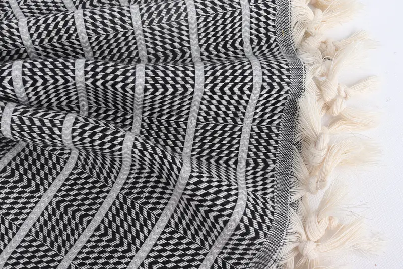 Custom Beach Towel, Gift For Him, Family Gift Basket, 70x40 Cotton Striped Towel, Handmade Turkish Towel, Maid Of Honor Gift, Custom Wedding Gift - 8