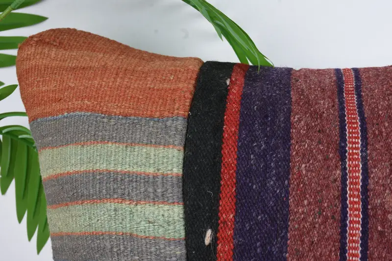 Aztec Cushion Case, Decorative Throw Pillow Cover, Cushion Case, Ethnical Kilim Rug Pillow, Home Decor Pillow, 16x36 Red Cushion Cover, Kilim Pillow - 2