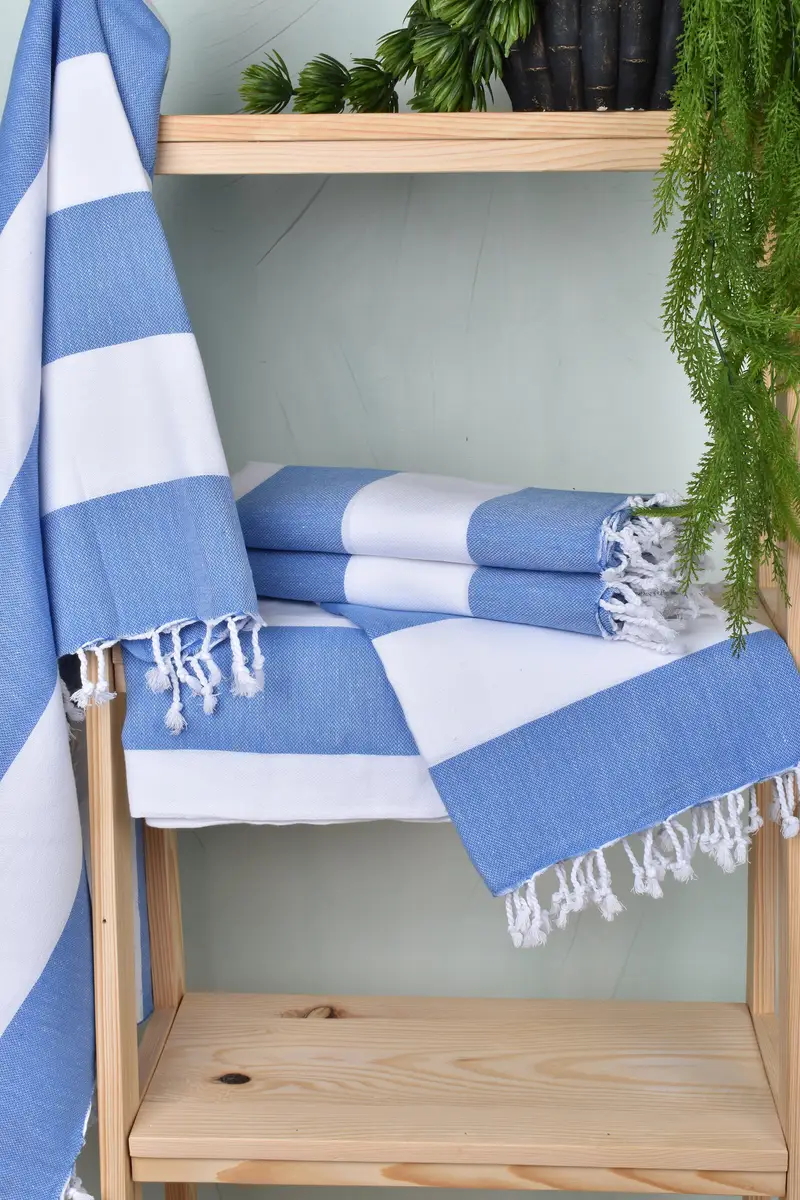 Custom Wedding Gift, Best Friend Christmas Gift, Soft towel, Handmade Turkish Towel, Organic Turkish towel, 70x40 Cotton Striped Towel - 6