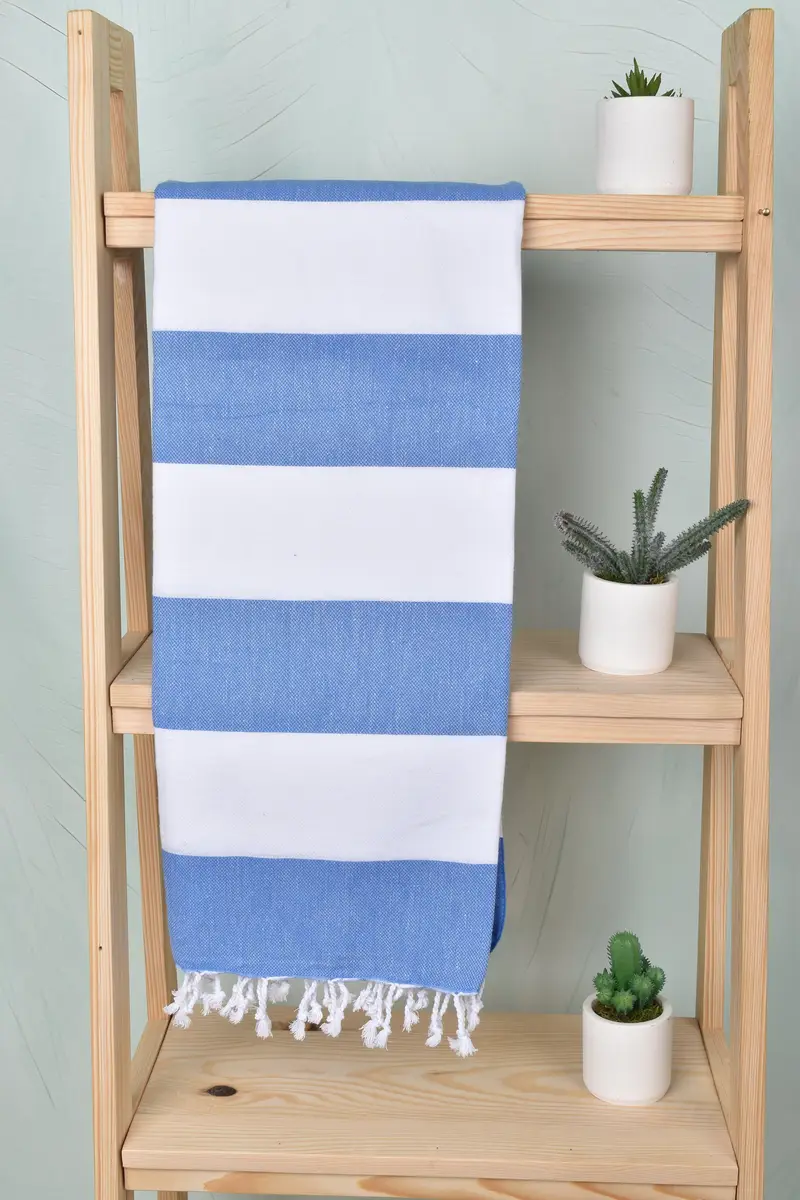 Custom Wedding Gift, Best Friend Christmas Gift, Soft towel, Handmade Turkish Towel, Organic Turkish towel, 70x40 Cotton Striped Towel - 8