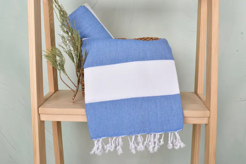 Custom Wedding Gift, Best Friend Christmas Gift, Soft towel, Handmade Turkish Towel, Organic Turkish towel, 70x40 Cotton Striped Towel - 4