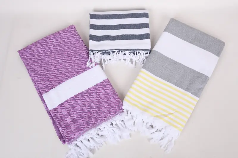 Luxury Turkish Bath Towel, Pool Towels, Quick-Dry Beach Towel, Wedding Gift, Best Friend Gift Ideas, 70x40 Cotton Set of 8 Towel, Turkish bath towel - 6