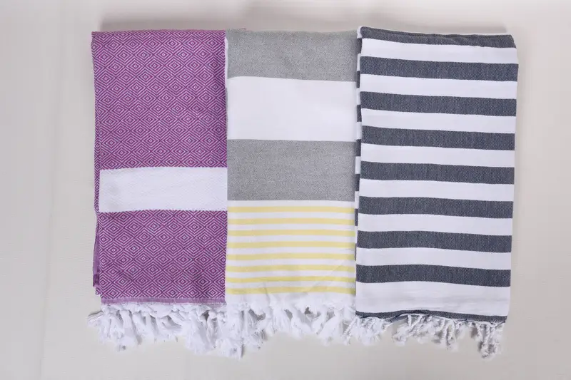 Luxury Turkish Bath Towel, Pool Towels, Quick-Dry Beach Towel, Wedding Gift, Best Friend Gift Ideas, 70x40 Cotton Set of 8 Towel, Turkish bath towel - 7