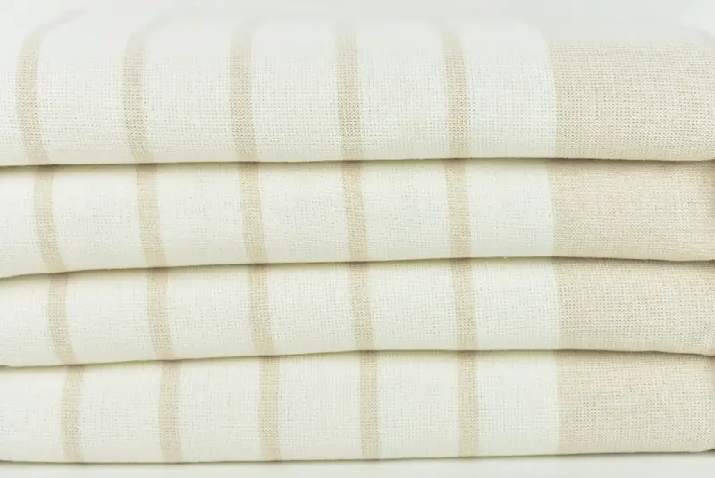 Lightweight towel, Gift For Wedding Day, Home Decor Towel, Quick-Dry Beach Towel, Turkish towel, Summer Gift Ideas, 68x39 Cotton Striped Towel - 2