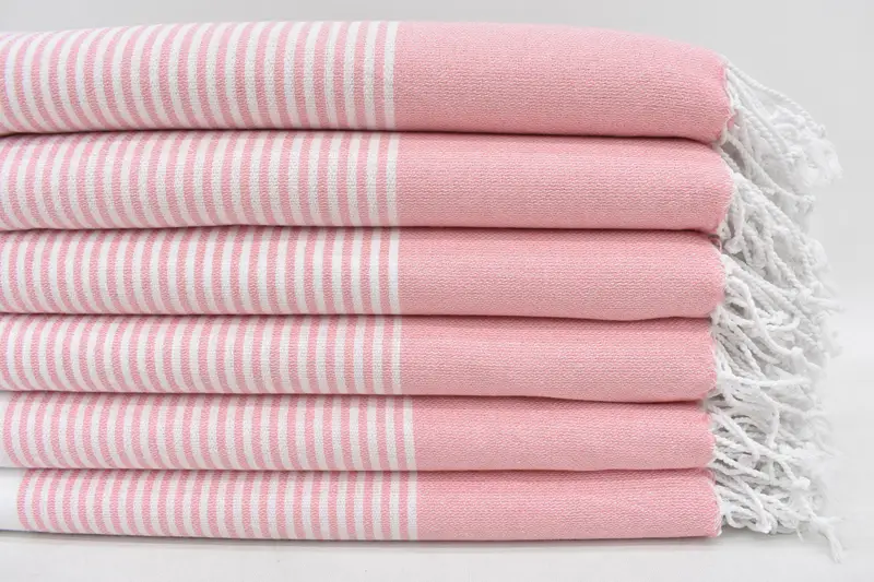 Custom Beach Towels, Wedding Gifts Towel, 70x40 Cotton Striped Towel, Embroidered Towel, Wedding Anniversary Gift, Bridesmaid Gifts, Xmas Gifts