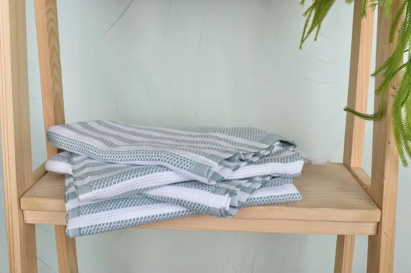 Kitchen Towel, Turkish Hand Towel, 44x24 Cotton Striped Towel, Best Friend Christmas Gift, Monogram Kitchen Towel, Gym Towel, Turkish Towel Monogram - 7