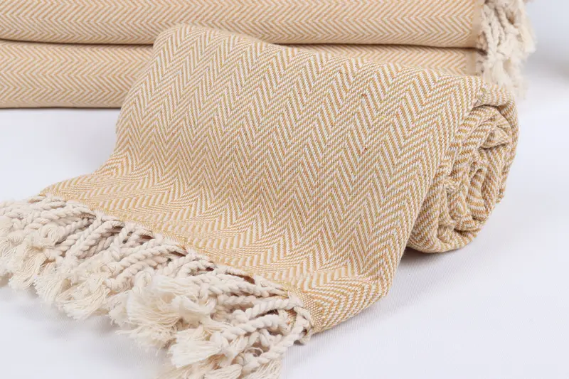Personalized Wedding Gift, Gifts For Him, Gift For Coworker, Bridal Shower Favors, Large Beach Towel Personalized, 70x40 Cotton Herringbone Towel - 4