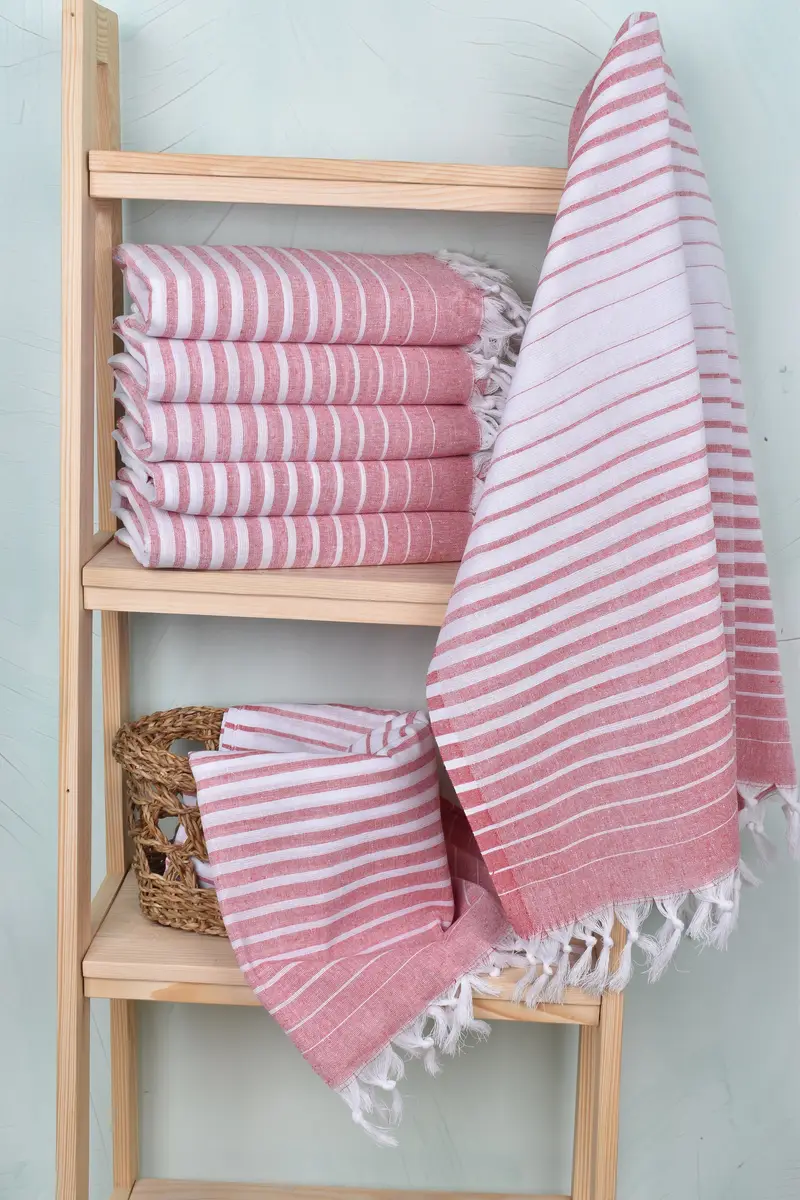 Gym Towel, Bath towel, Bridesmaid Gift Towel, Monogram Beach Towel, Bulk Order Towel, Custom Turkish Towel, 70x40 Cotton Striped Towel, Gift For Mom - 3