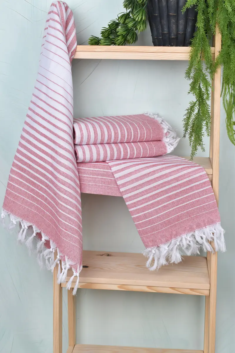 Gym Towel, Bath towel, Bridesmaid Gift Towel, Monogram Beach Towel, Bulk Order Towel, Custom Turkish Towel, 70x40 Cotton Striped Towel, Gift For Mom - 6